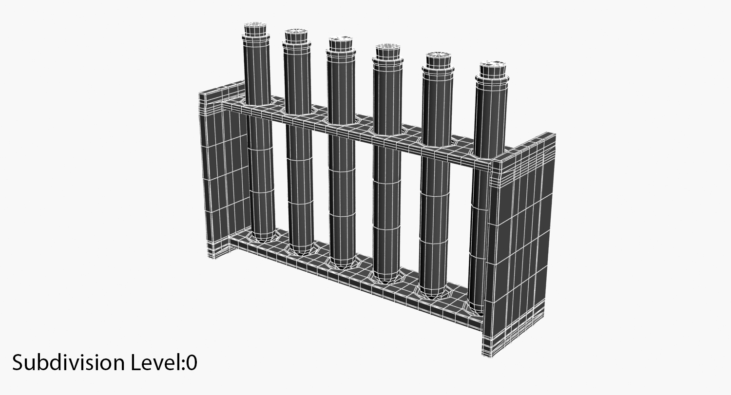 3d test tube rack