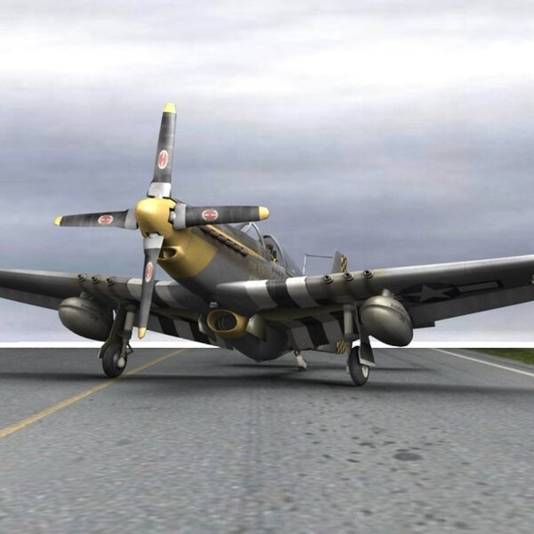 north american p-51 mustang3d模型