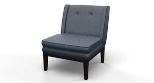 3d model living room chair