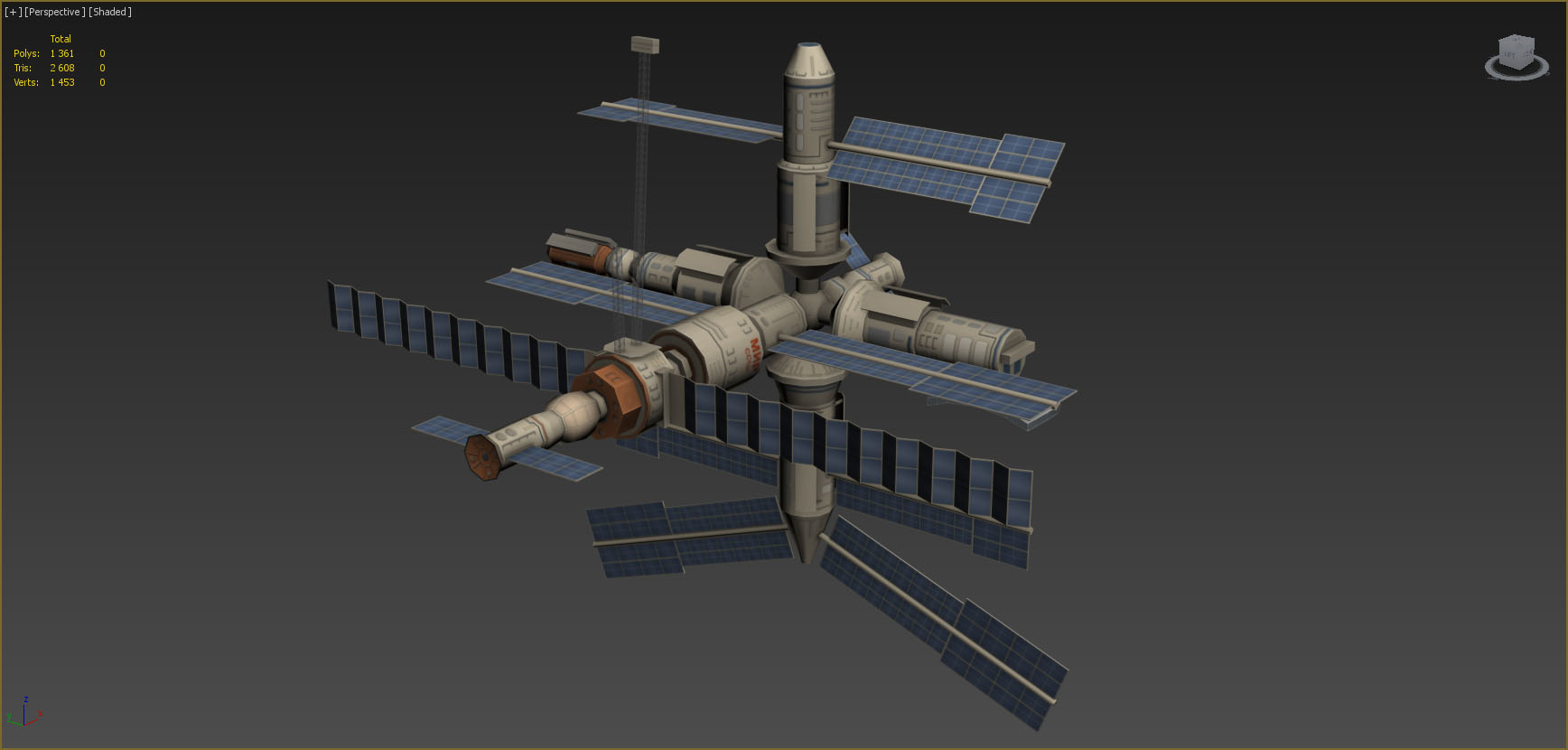 mir space station 3d max