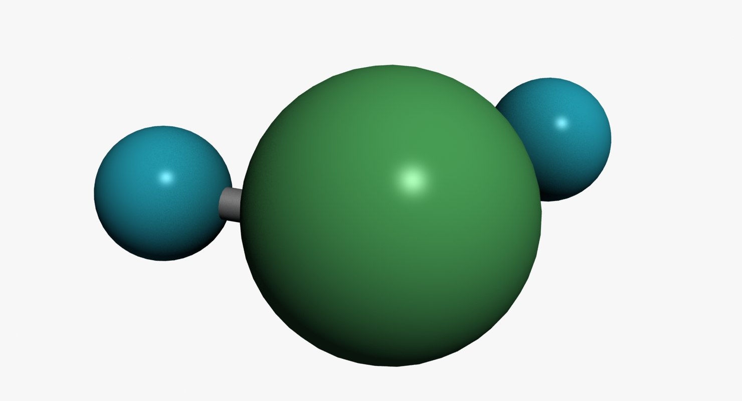 3d model water molecule