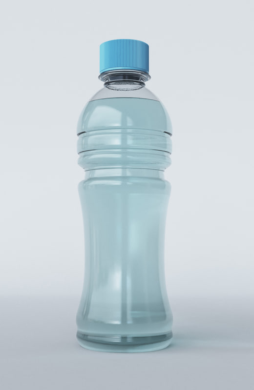 free water bottle 3d model