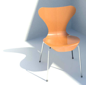 Arne Jacobsen 3107 Chair Revit 2016 RFA Family