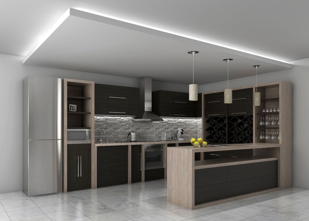 design and quote kitchen 3d view