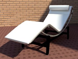 Le Corbusier Chaise Longe Revit 2016 3D RFA Family