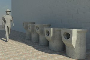 Revit Pot Gully RFA 3D Family