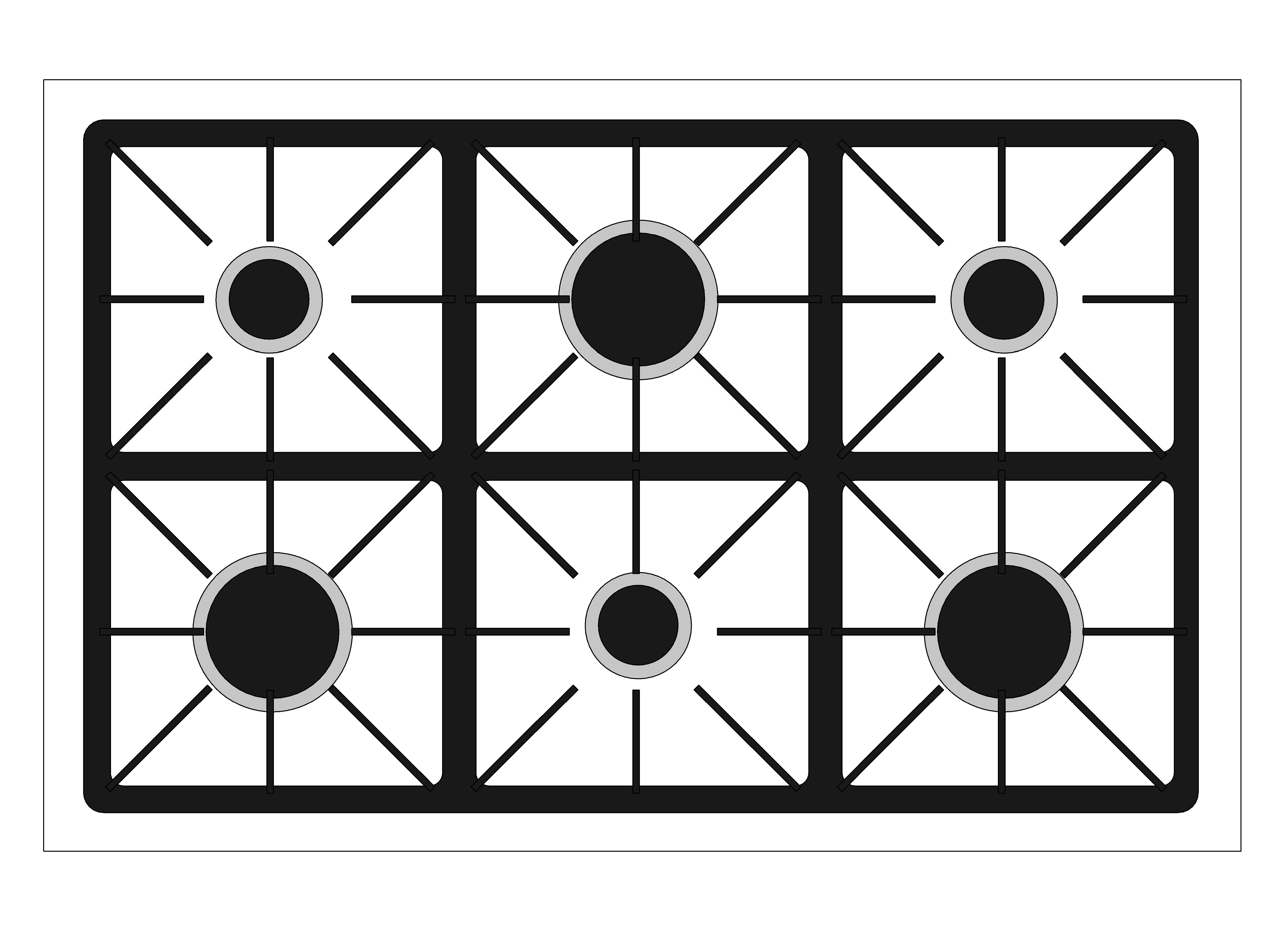 Building Revit Family Stovetop Cooktop Grill