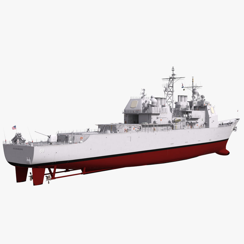 ticonderoga class cruiser vicksburg 3d 3ds