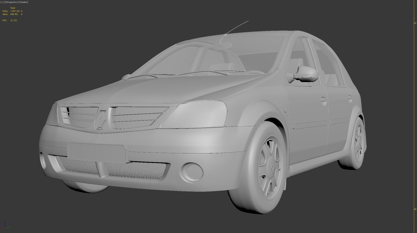 Renault logan 3d model