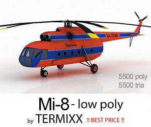 3d model helicopter mi-8