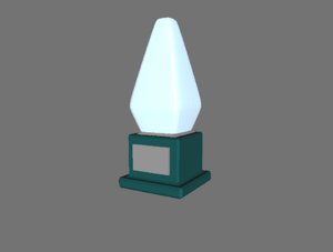 3d 3ds basic crystal trophy