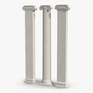 obj pilasters ionic greco roman