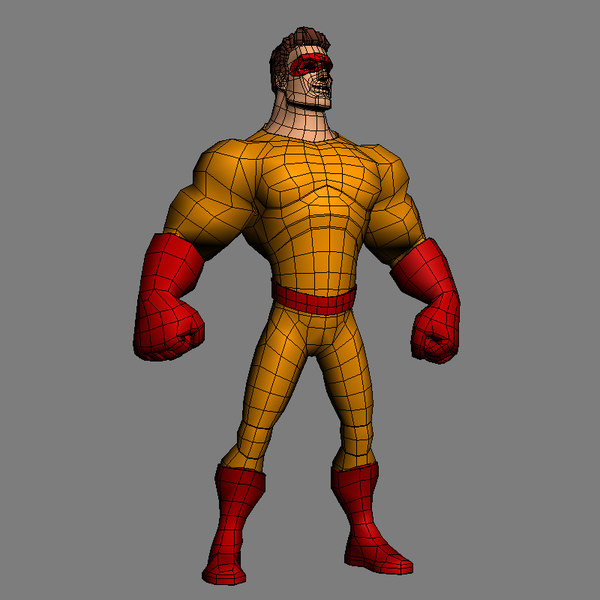 3d model super hero