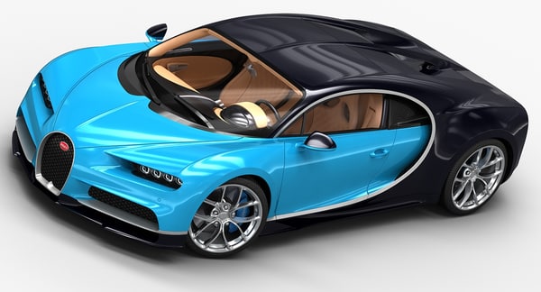 Bugatti Chiron 2017 3d model