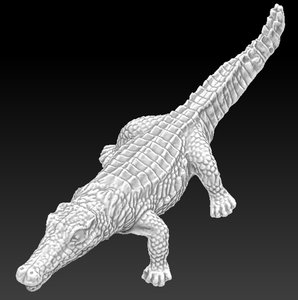 crocodile alligator printing 3d obj