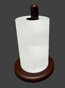 paper towel holder 3d model