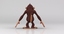 3d cartoon monkey monk