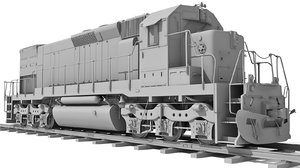 train railway 3d model
