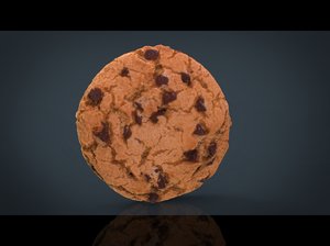 chocolate cookie 3d max