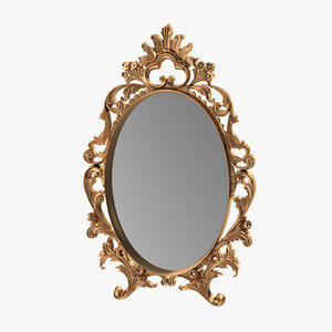 3d ornate mirror