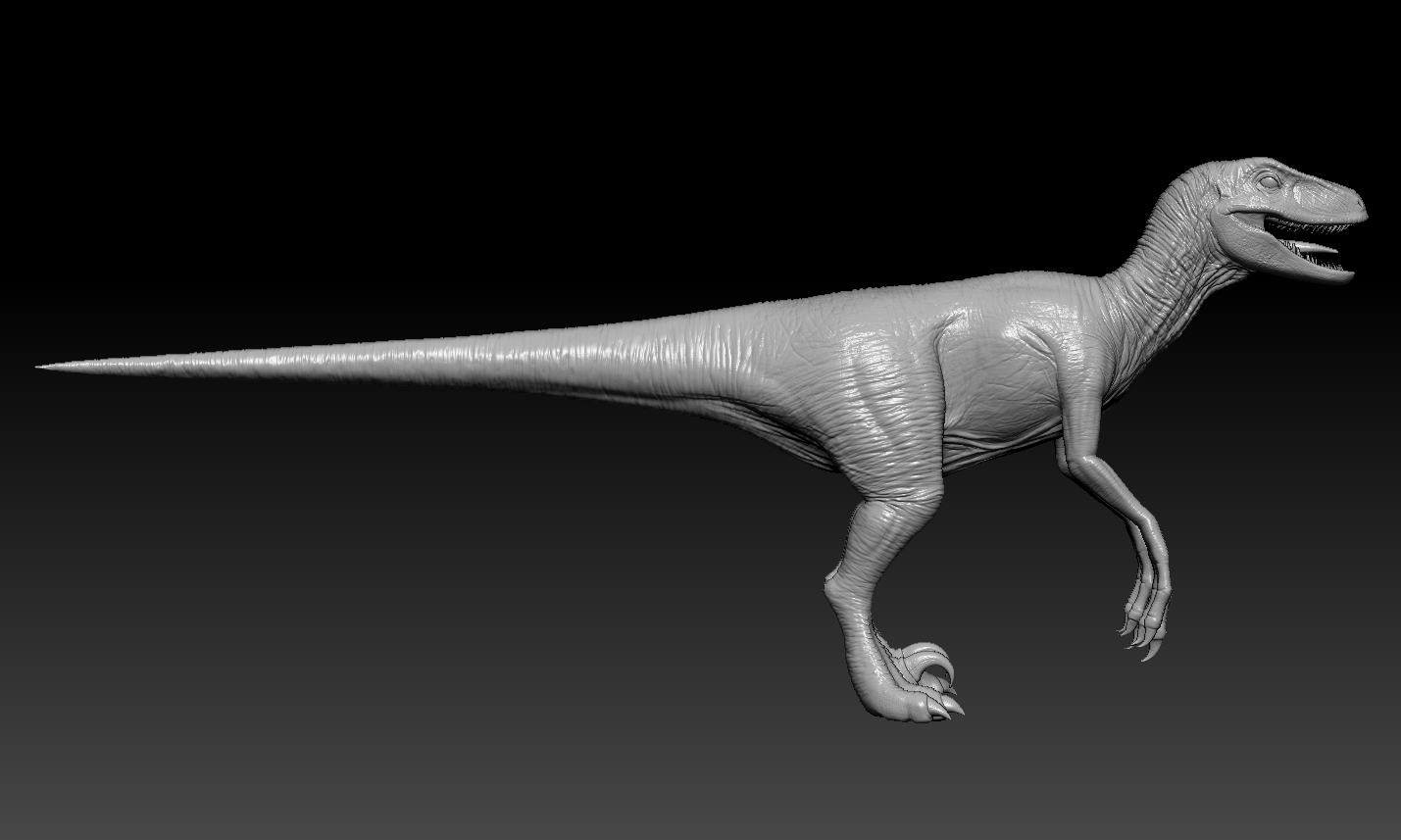 velociraptor zbrush raptor 3d obj