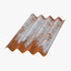 3d corrugated metal sheets rusted