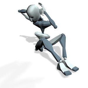 Exercise gym twisting sit-up