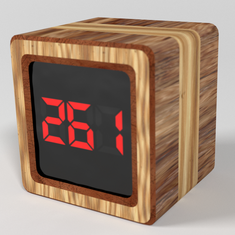 time cube number counters 3d model