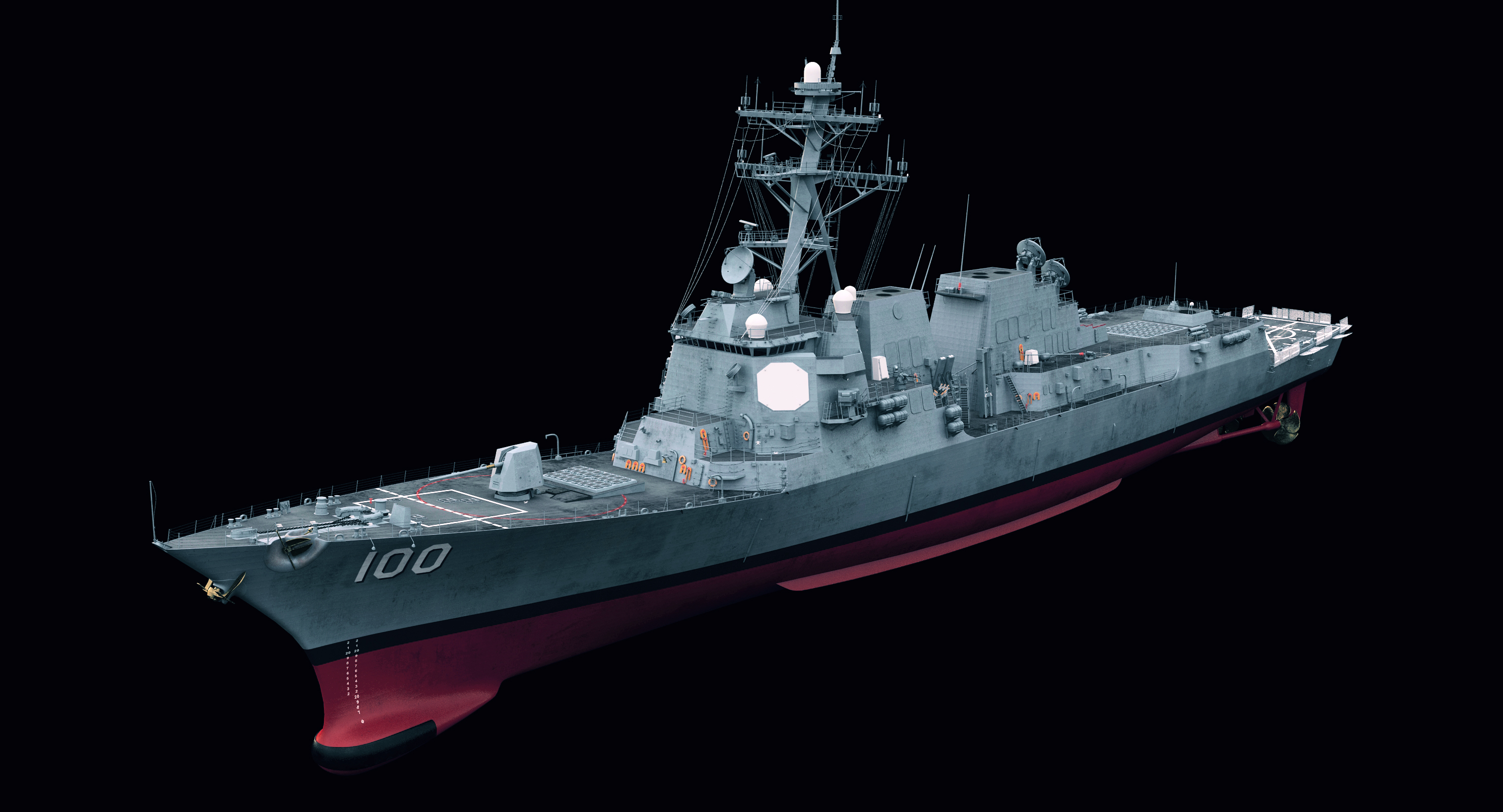 DDG 100 (1) 3D-Modell - TurboSquid 1039043