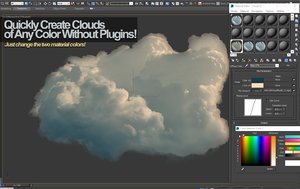cloud photoreal real 3d obj