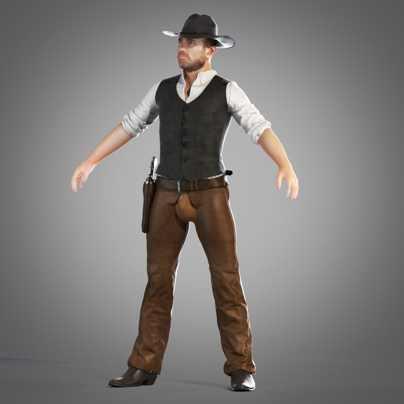 3d cowboy rig model
