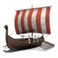 3d model viking vikingboat