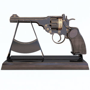 revolver webley 3d model