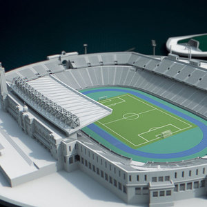 olympic stadium barcelona 3d x