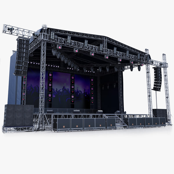 Concert Stage 3d Model