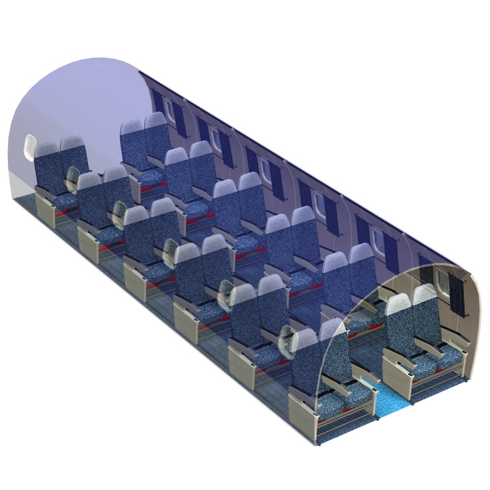 aircraft interior 3d model