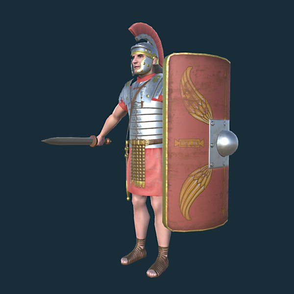 3d model roman legionnaire septimus