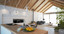 3d living room interior scene model
