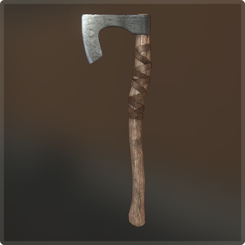 viking axe 3d model