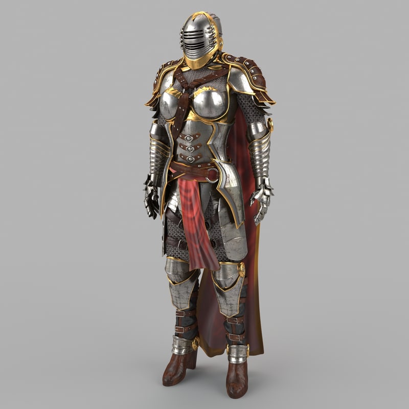 3d women s medieval armor