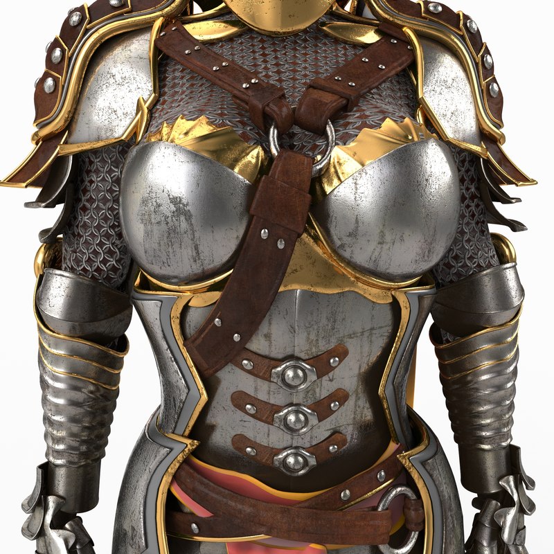 3d women s medieval armor