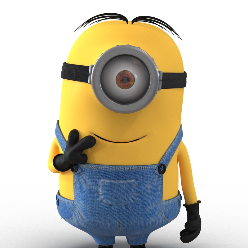 3d Short Eyed Minion Pose Model