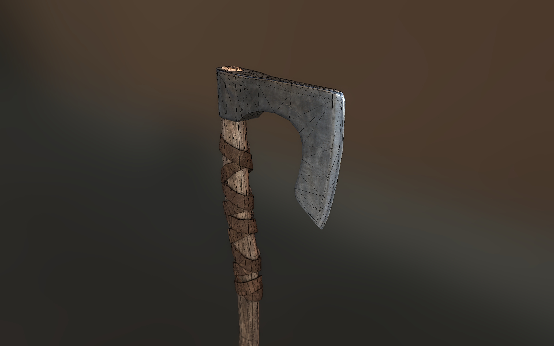 viking axe 3d model