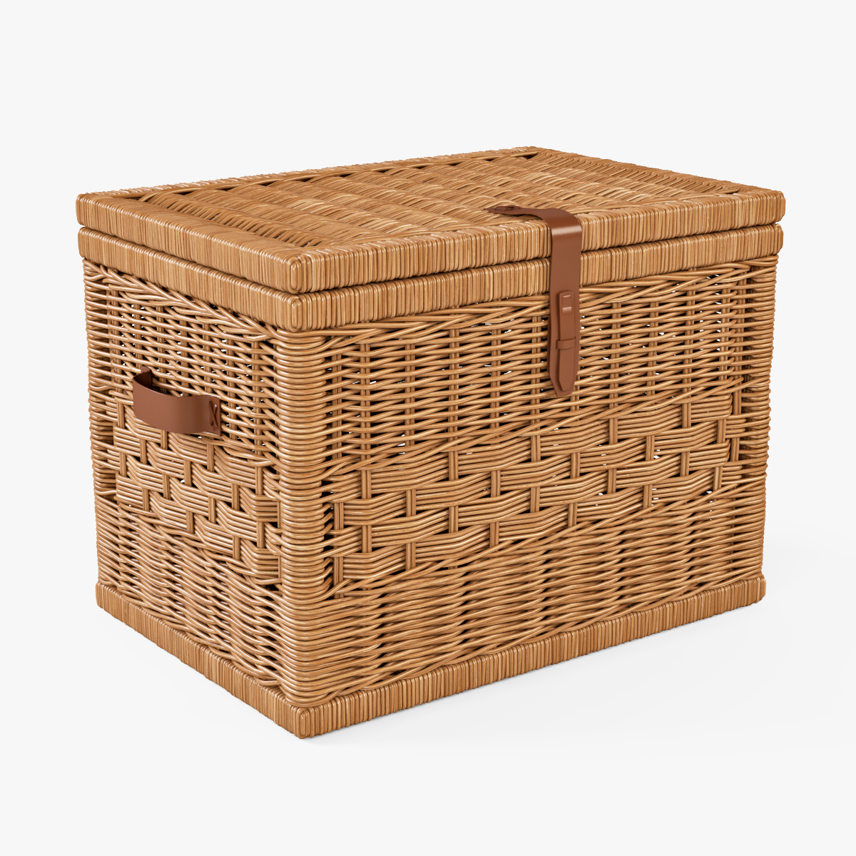 white wicker storage trunks and chests