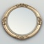 carved oval mirror frame 3d max
