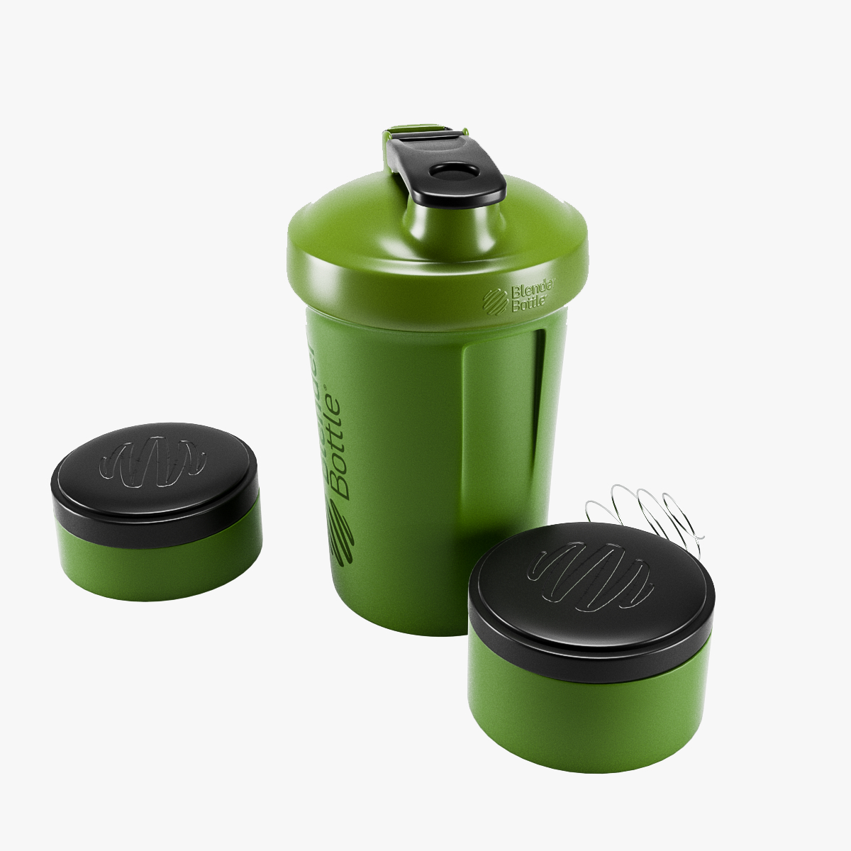 3d blender bottle model