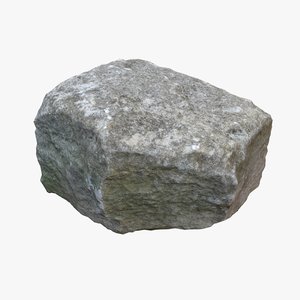 3d obj stone block