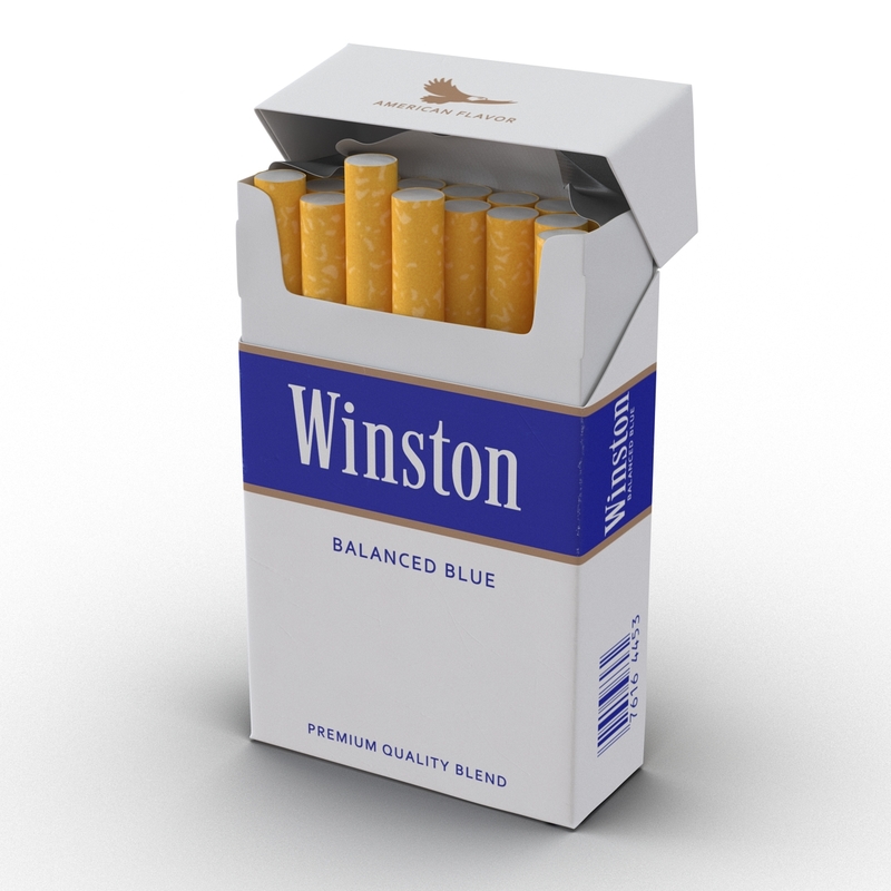 cigarettes winston 3d model
