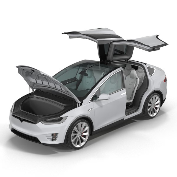 132 Tesla Model X Alloy Car Model With Pull Back Electronic Toy With Simulation Lights And Music Model Car Toys For Kids Gift