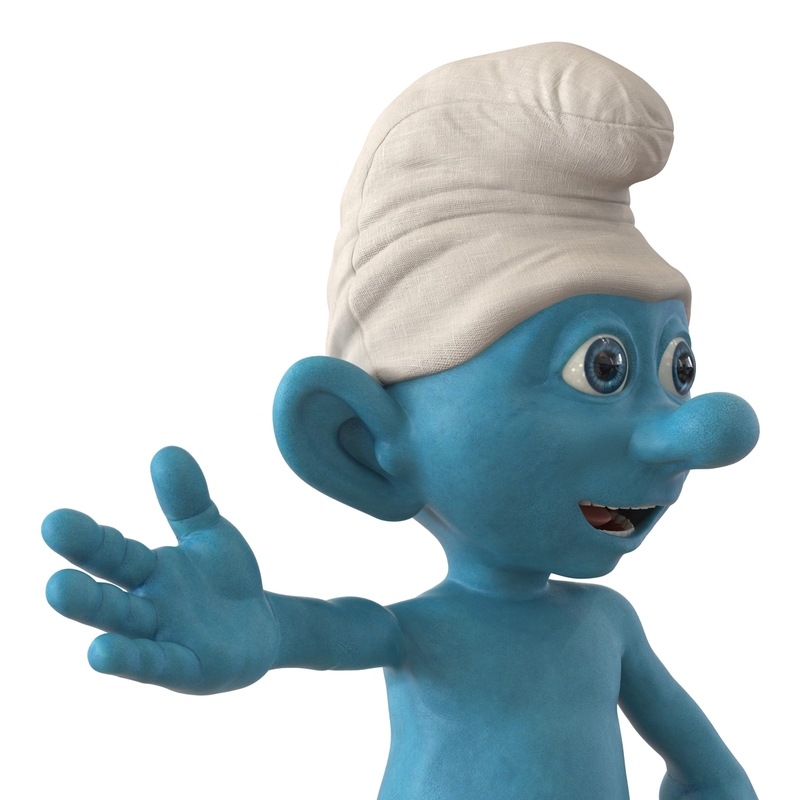 smurf pose 3 3d model